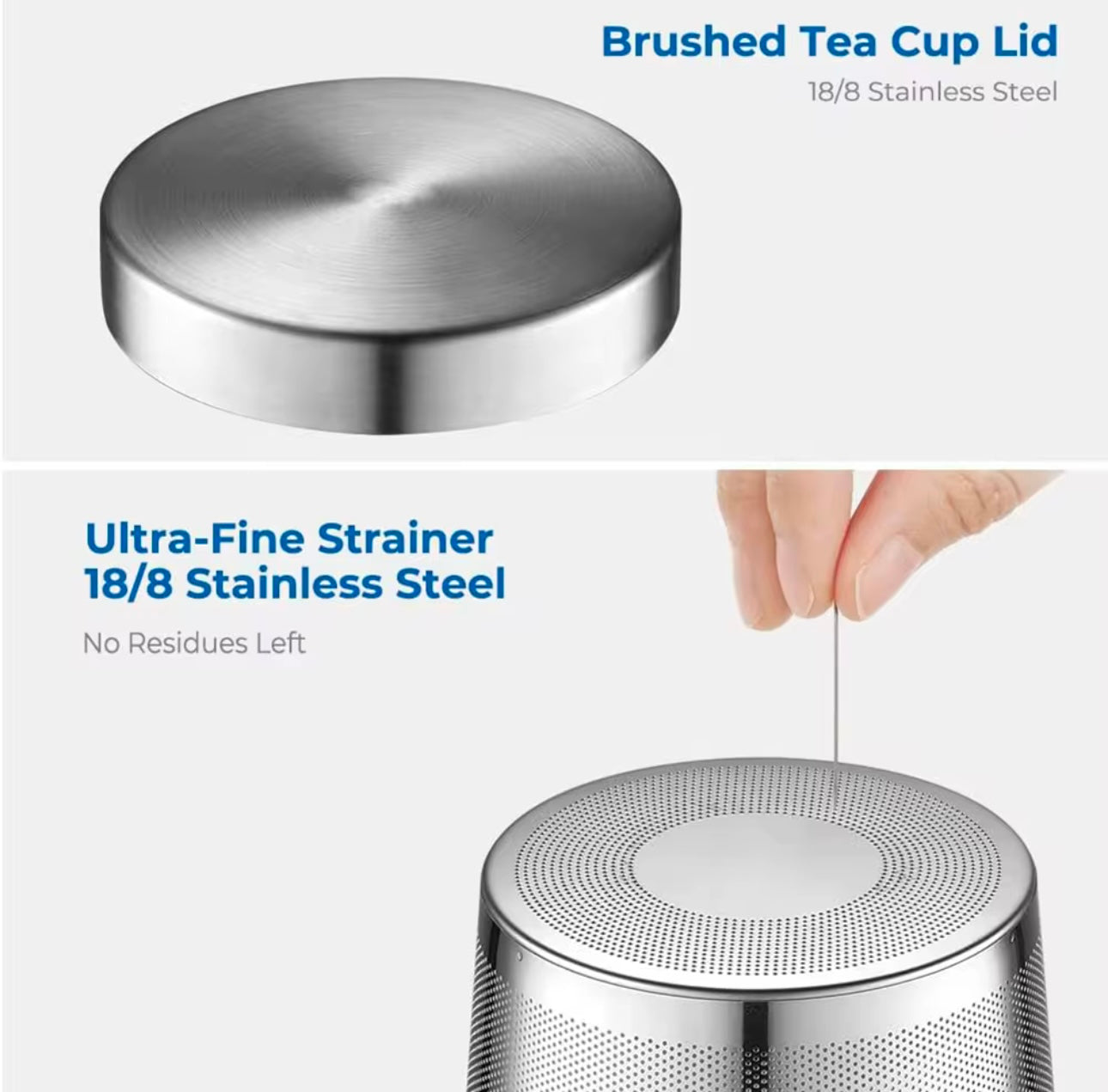 Glass Tea Cup with infuser and lid