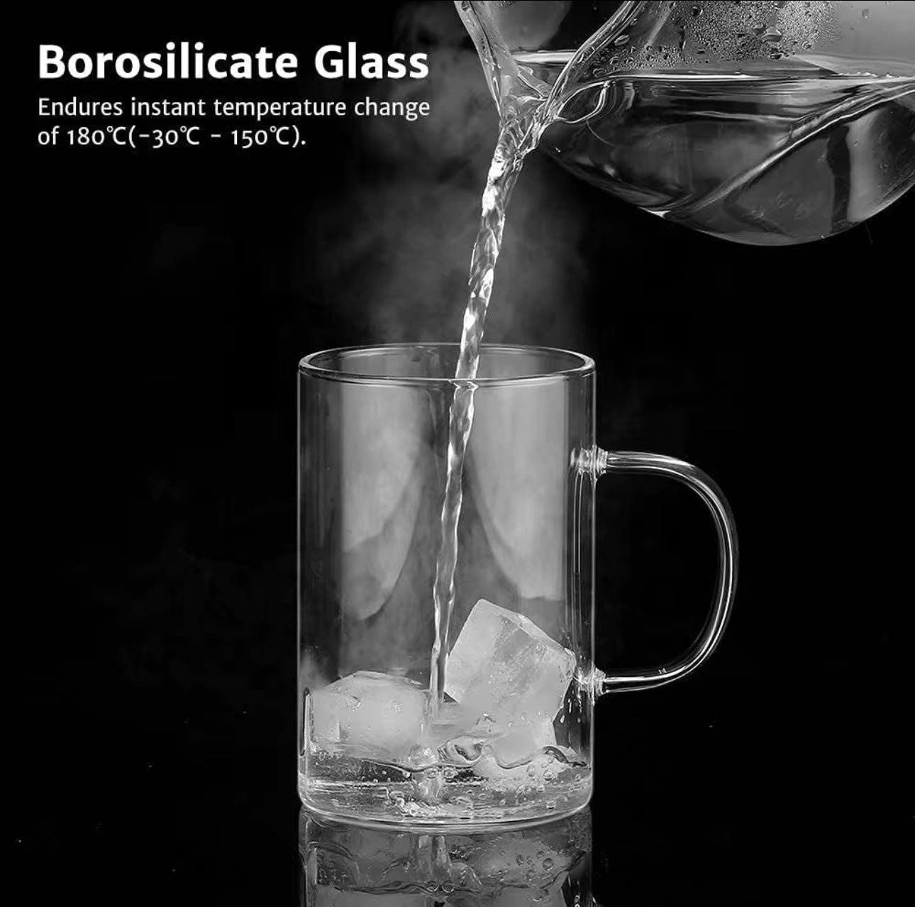 Glass Tea Cup with infuser and lid